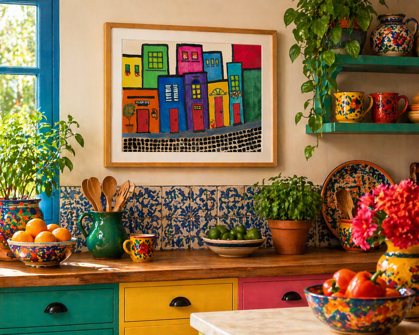 Puerto Rico Houses Fine Art Print | Old San Juan Colorful Architecture | Museum-Quality Giclée Wall Art