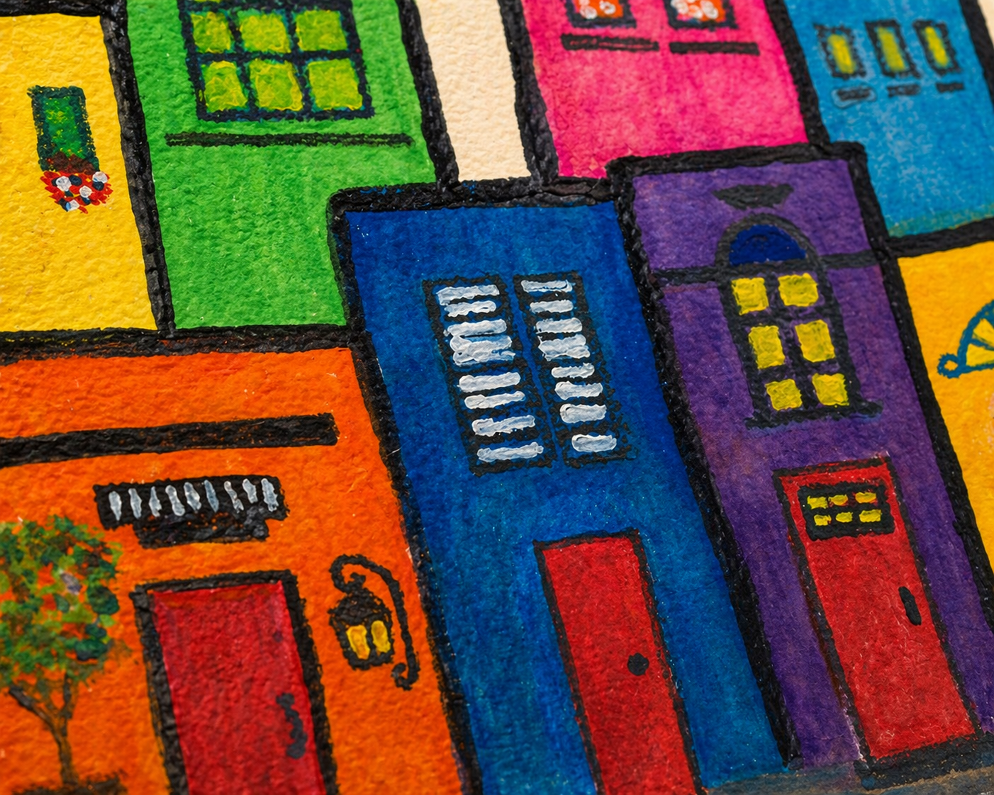 Puerto Rico Houses Fine Art Print | Old San Juan Colorful Architecture | Museum-Quality Giclée Wall Art